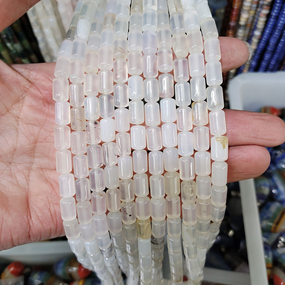 1 white agate