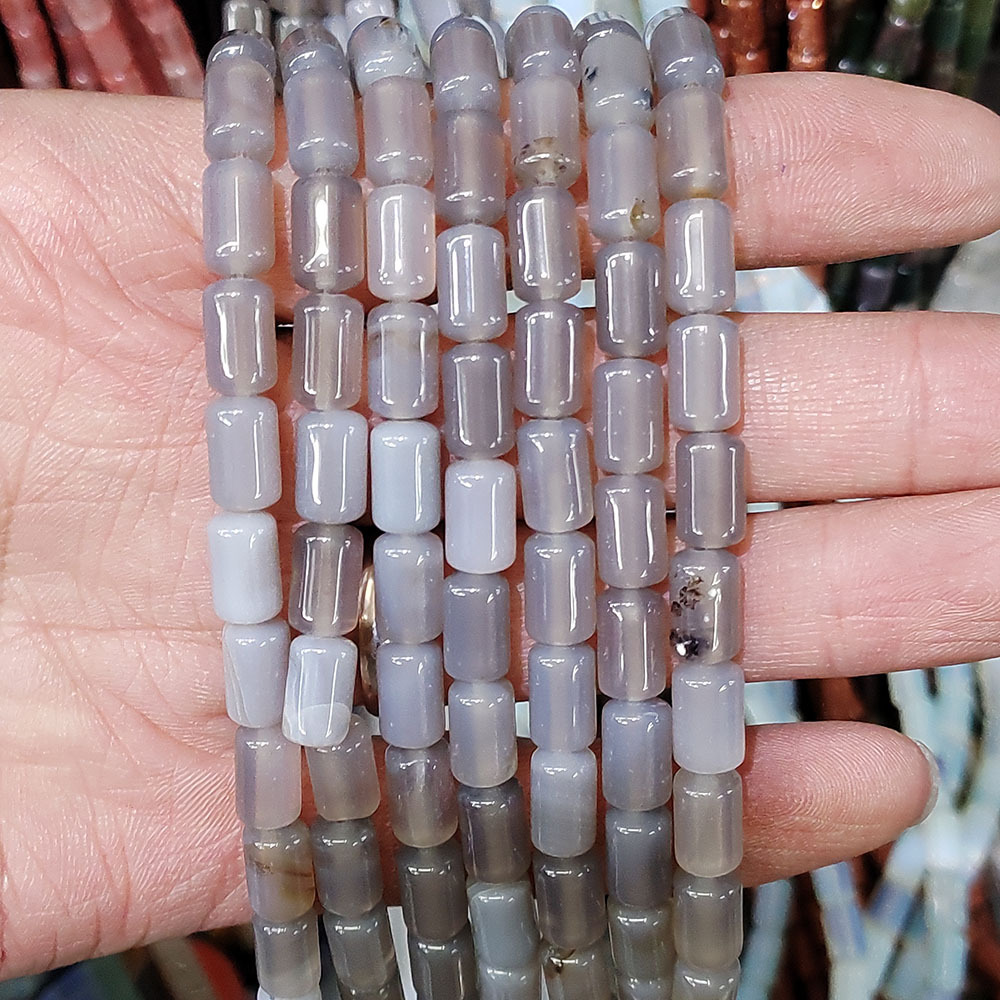 8 grey agate