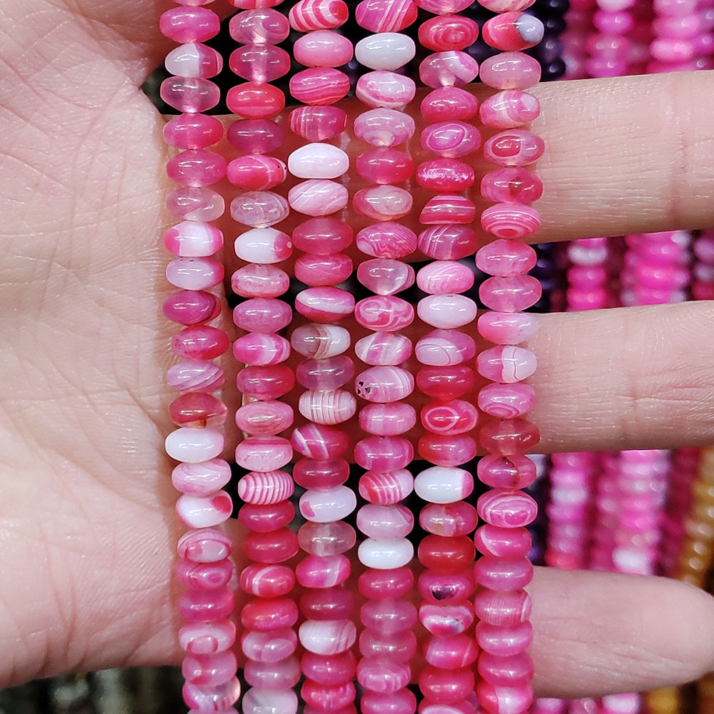 pink striped agate