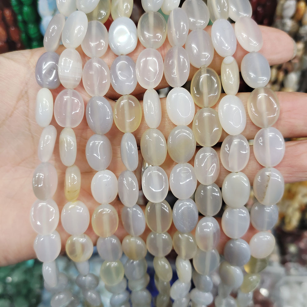 10 agate blanche