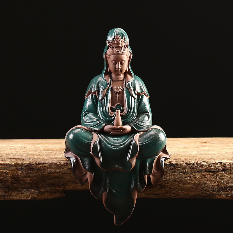 1:Pure bottle Guanyin - retro green (13*7.5*25.3cm)