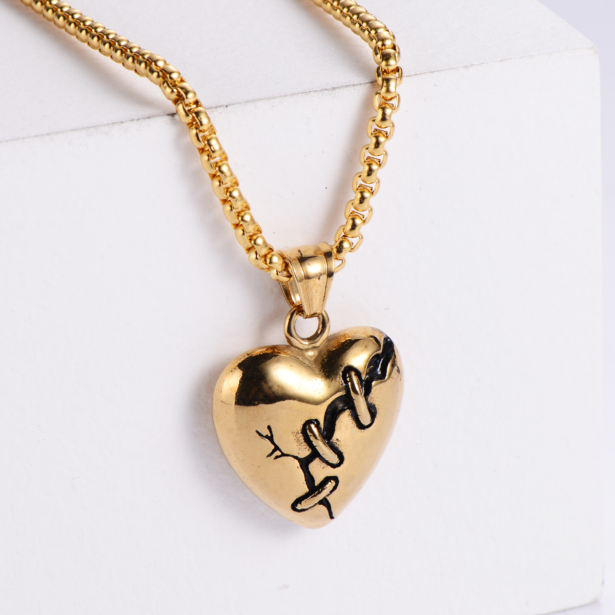 【Gold】with chain pendant