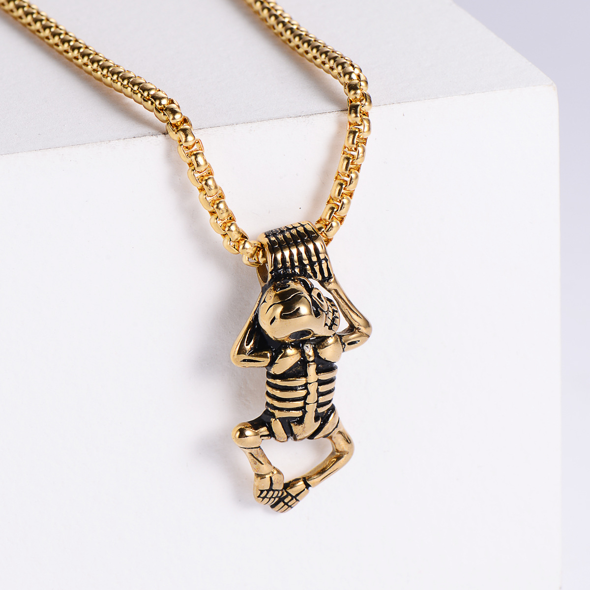 【Gold】with chain pendant