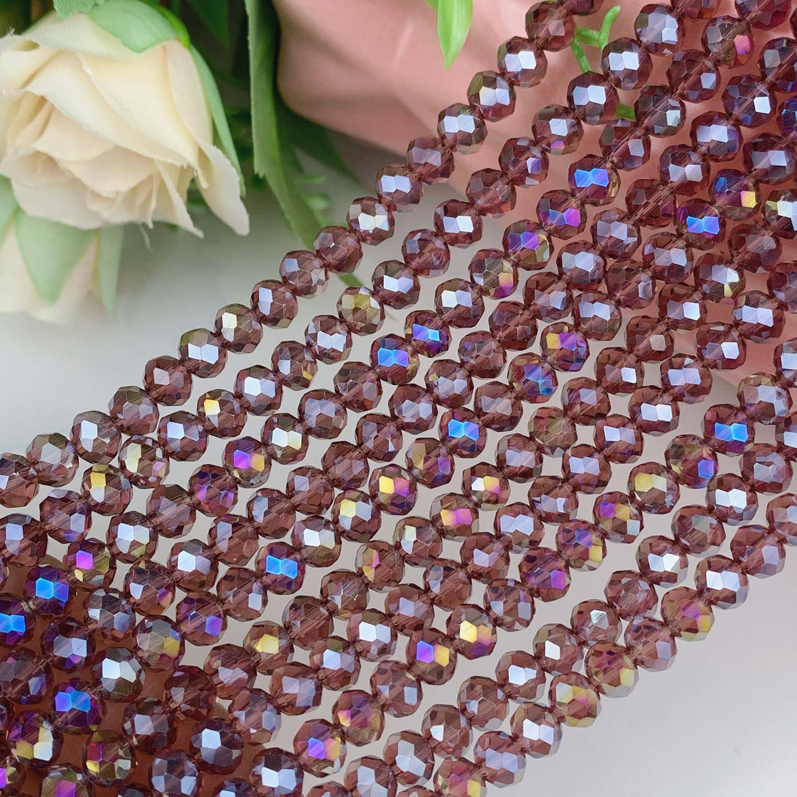 Purple AB color 4mm about 135 pieces