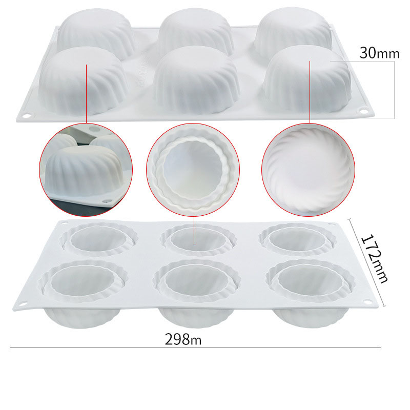 6:6 flat round bevel mold