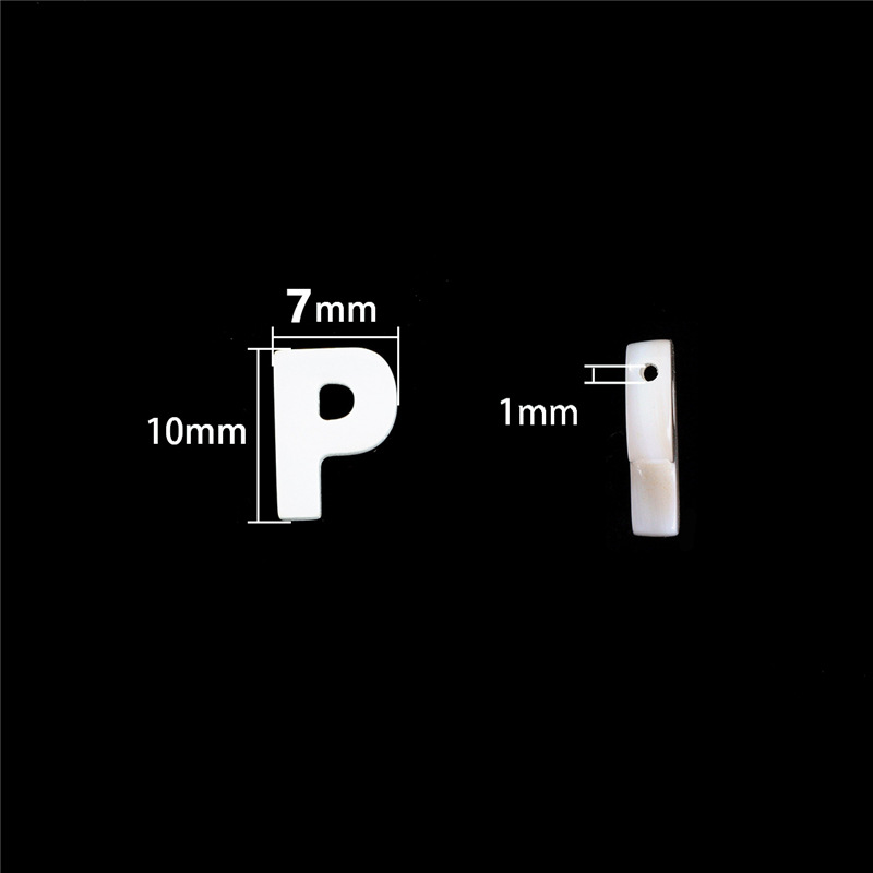 16:P letter 10x7mm