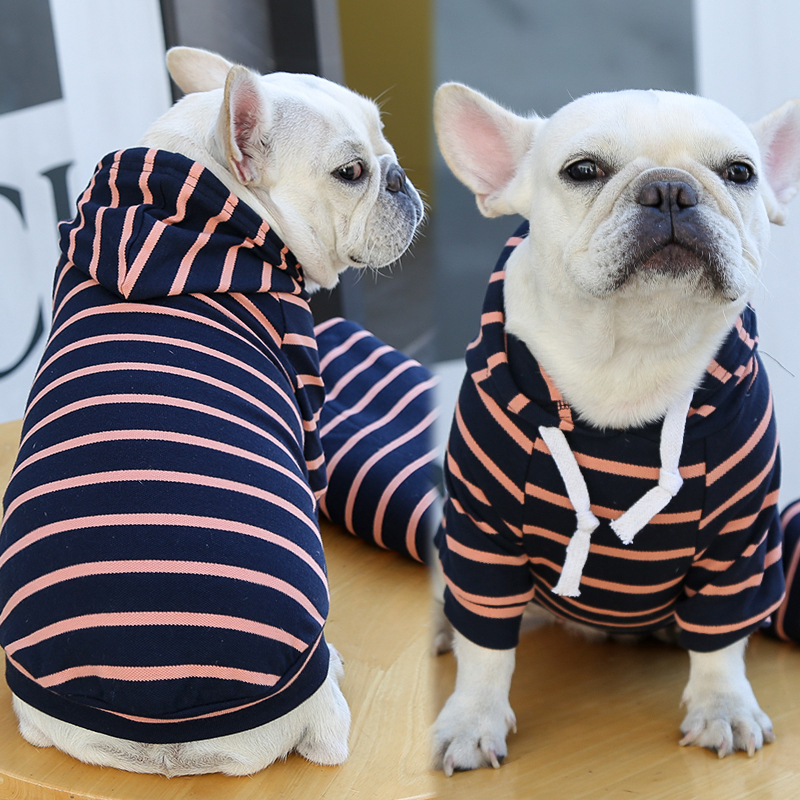 Navy blue powder stripes