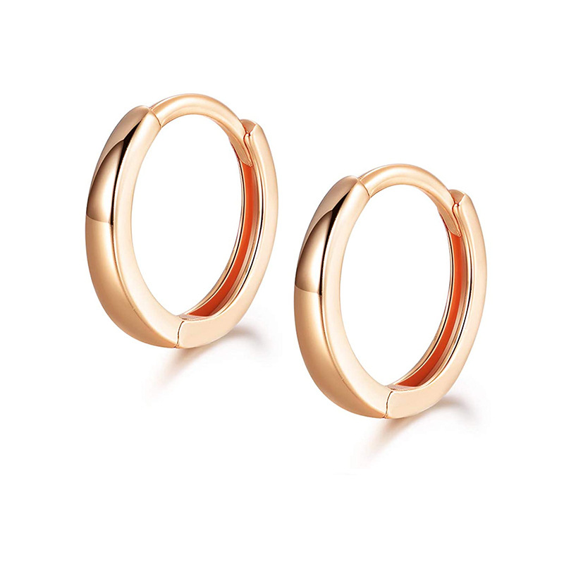 3 rose gold color plated