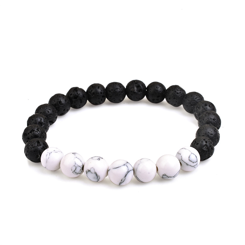 White turquoise + volcanic stone 1