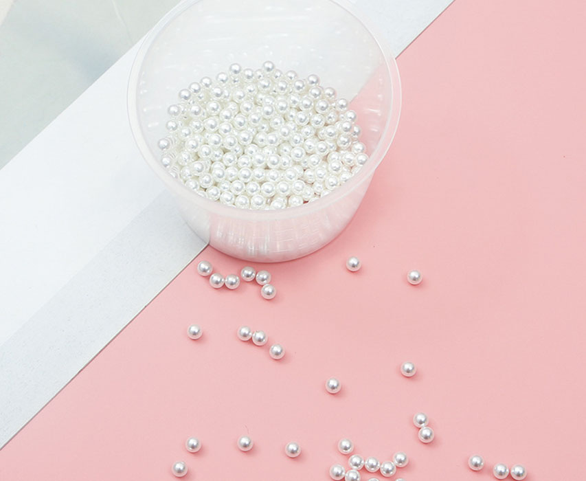 Non-porous white 4mm about 500pcs/pack