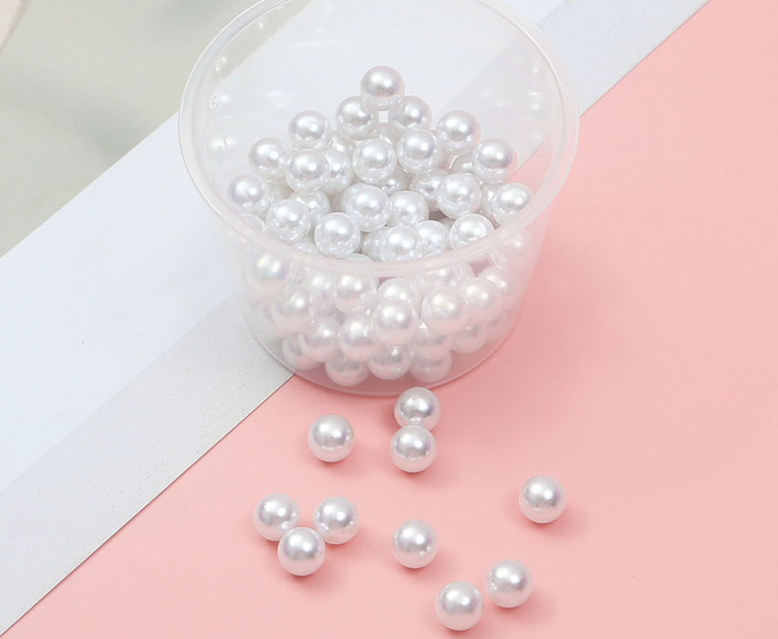 Non-porous white 8mm about 100pcs/pack