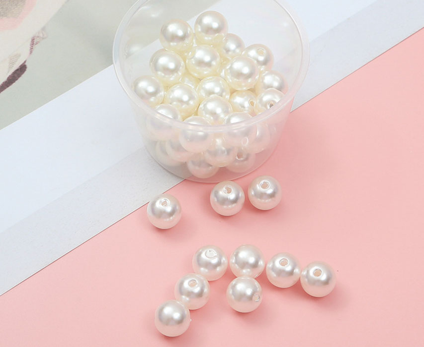 Porous beige 12mm about 50pcs