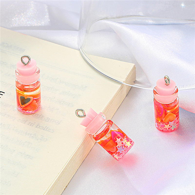 3:Sequin bottle pink 20x10mm aperture 2mm6 pcs/pack