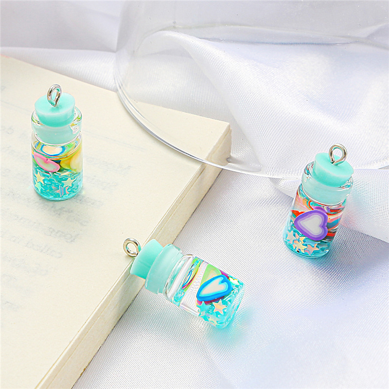 4:Sequin bottle blue series 20x10mm aperture 2mm6 pcs/pack