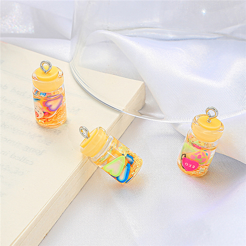 5:Sequin bottle yellow 20x10mm aperture 2mm6 pcs/pack