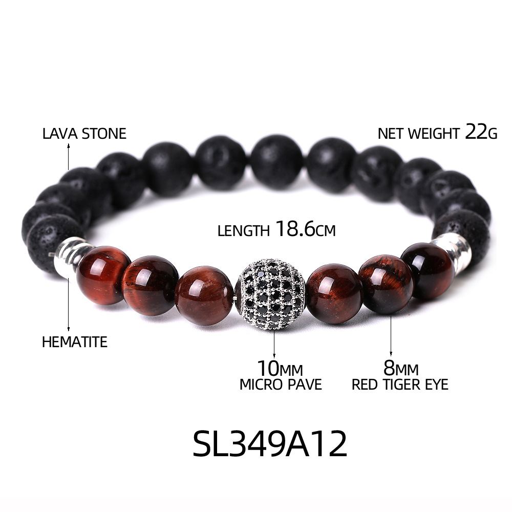 L Red Tiger Eye