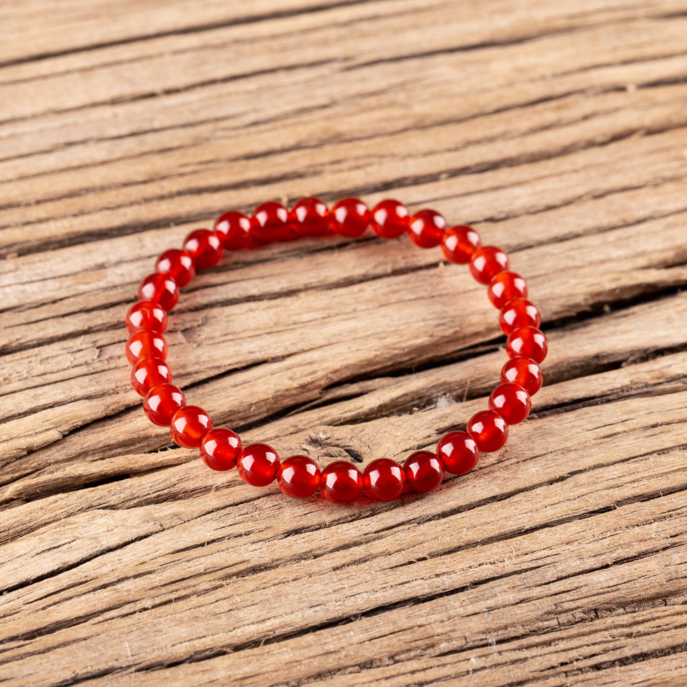 1:A  red agate 6mm