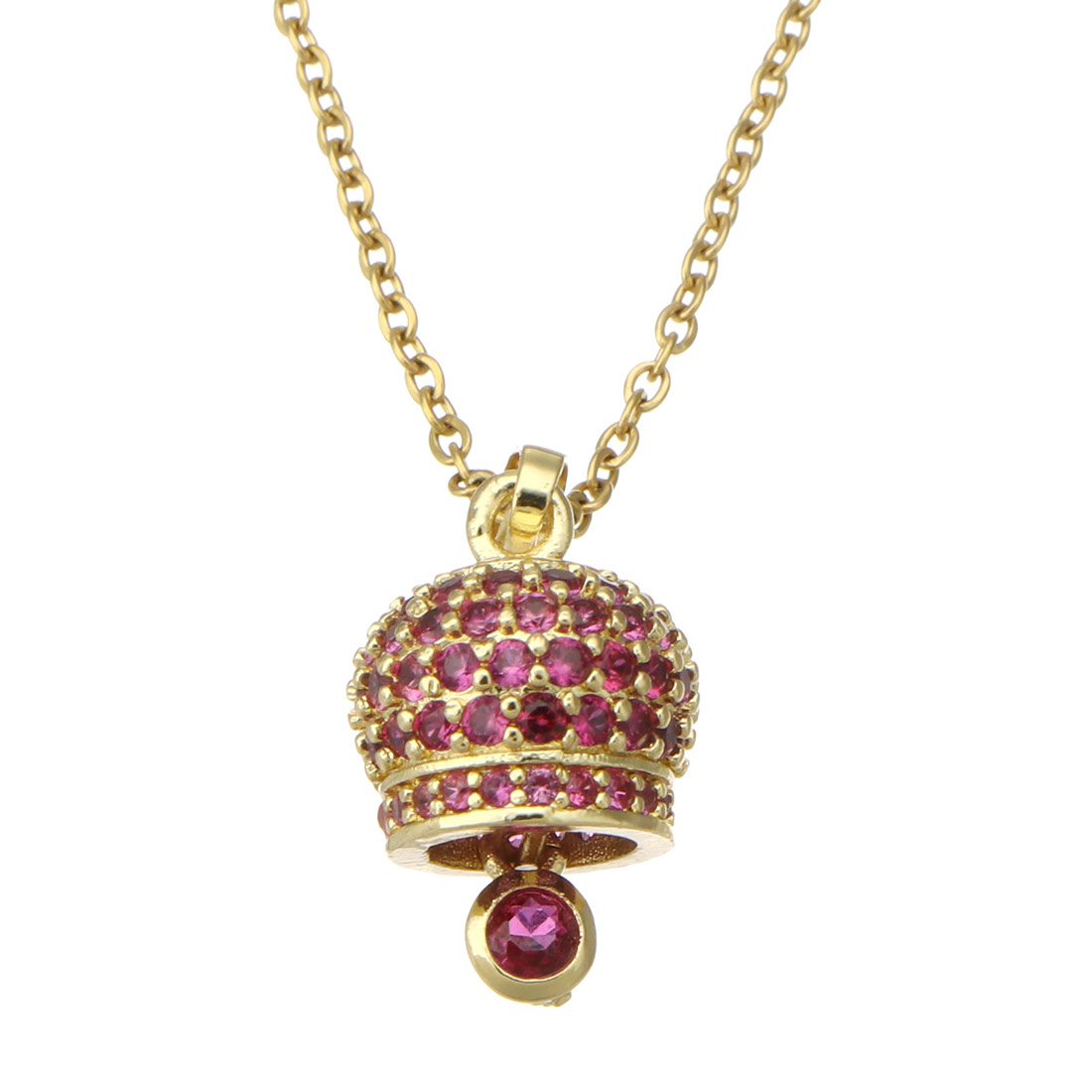  Gold farbig beschichtet mit rosa CZ