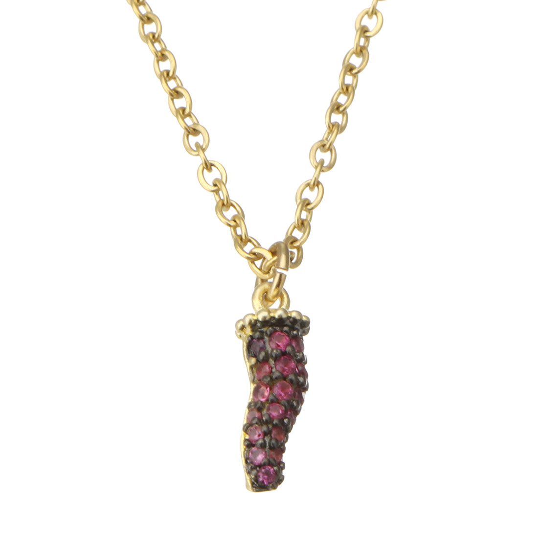  Gold farbig beschichtet mit rosa CZ