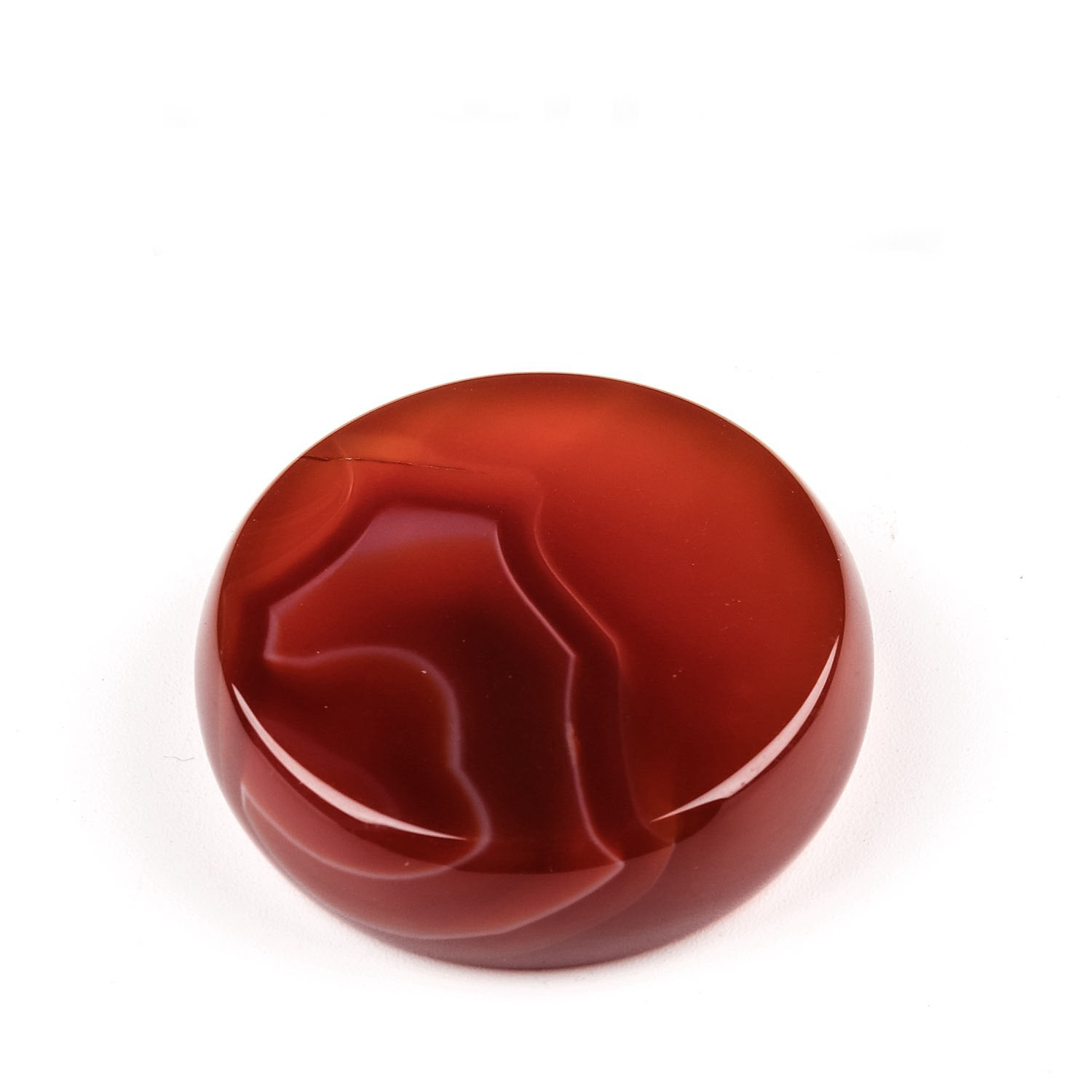 Natural red agate