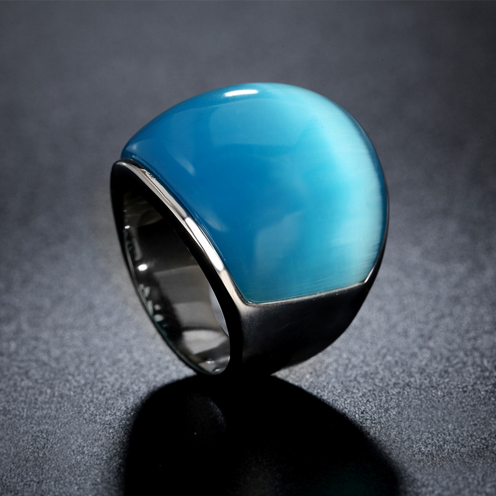 steel blue stone, Ring No. 8