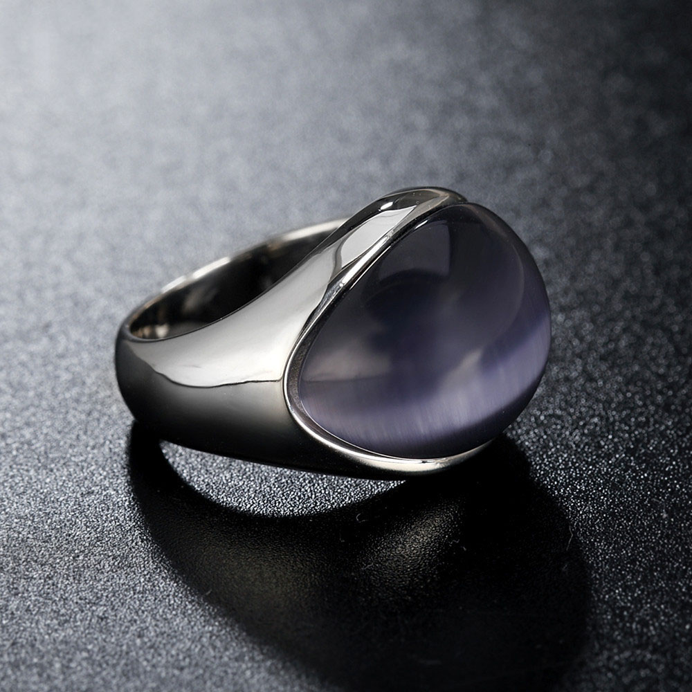 steel grey stone, Ring No. 11