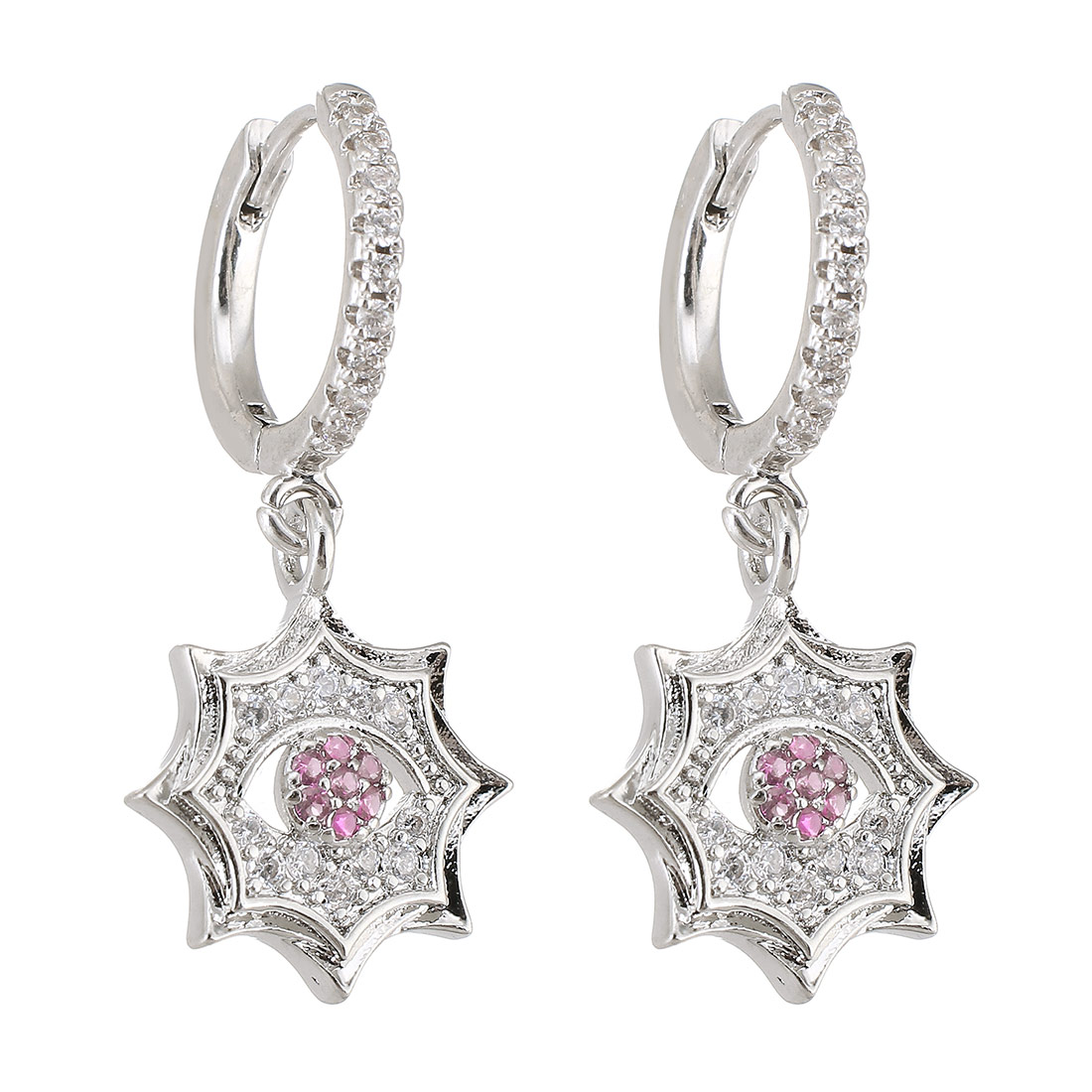 7:placcato color platino con rosa CZ