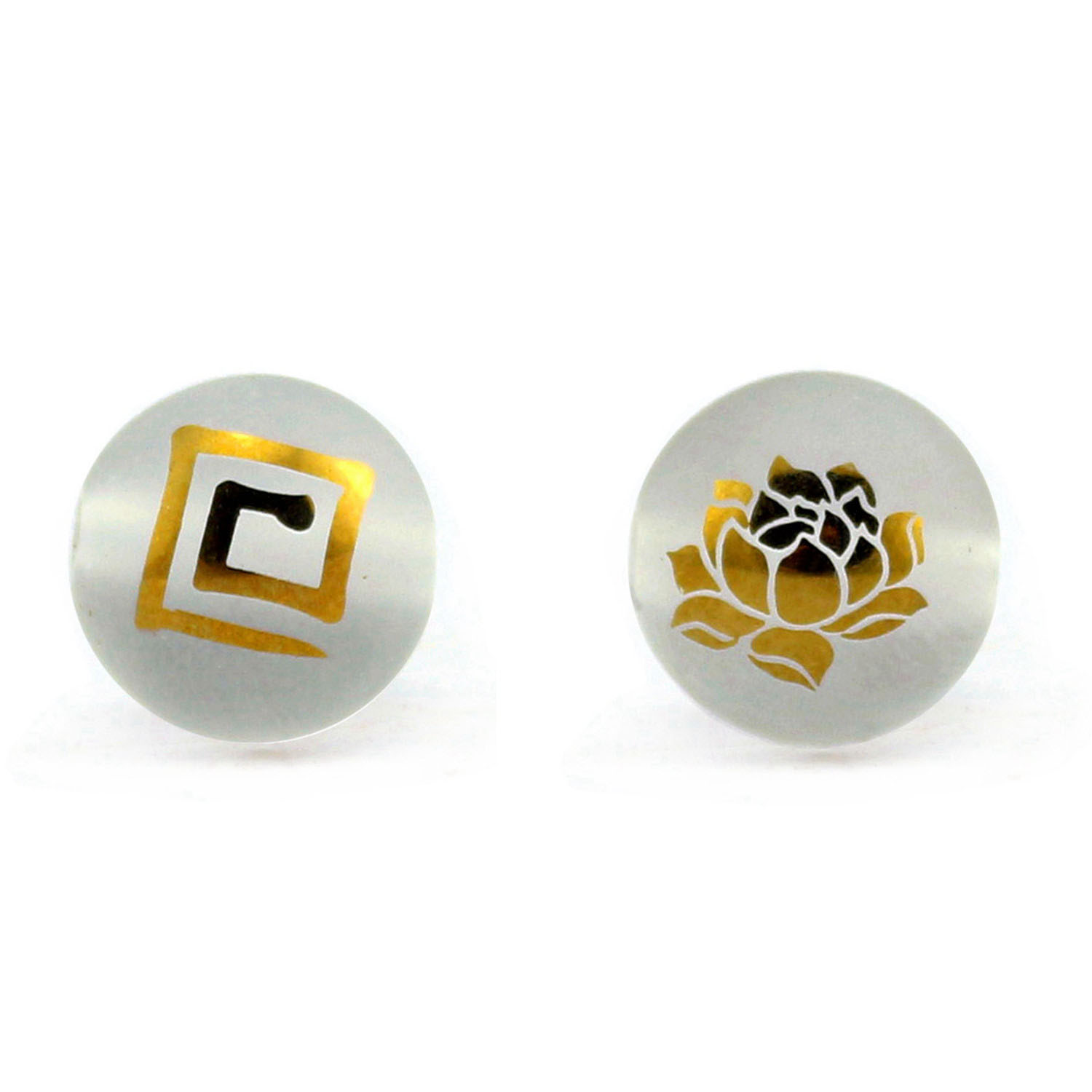 Lotus Pattern-Gold-A05 Diameter 14mm Horizontal Ho