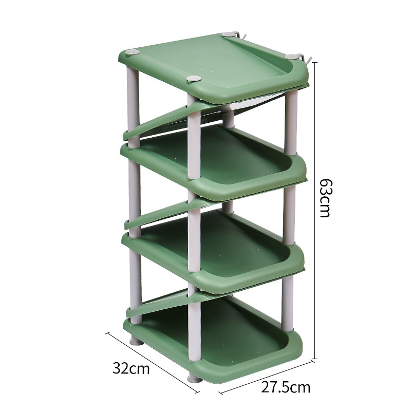 7-Layer Mustard Green Without Umbrella Rack   Side Double Hooks