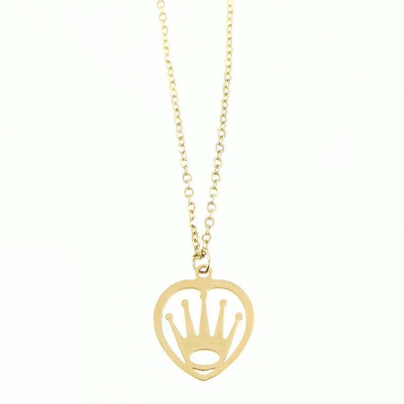 Gold Pendant + O Chain