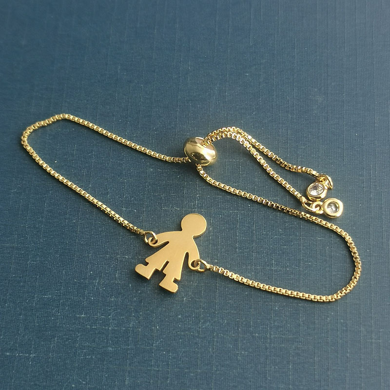 Gold Pendant + Bracelet