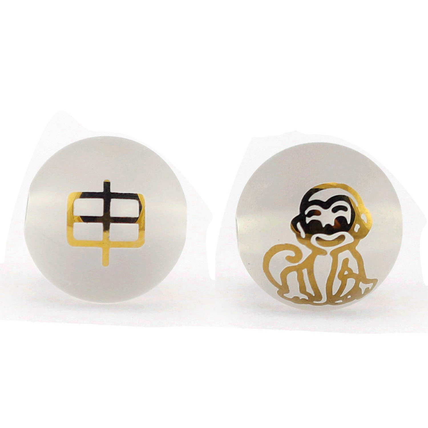 Zodiac - Shen Monkey Double-sided diameter 12mm