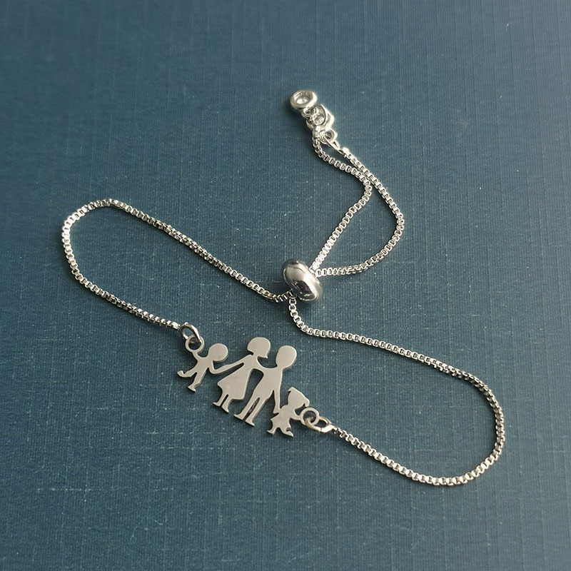 Silver Pendant + Bracelet