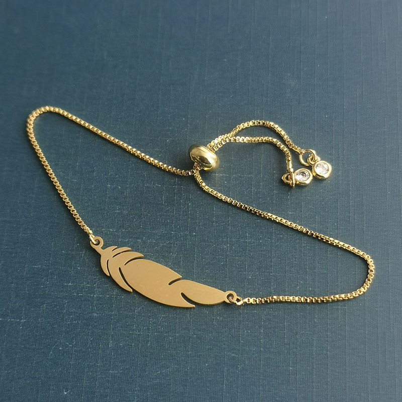 Gold Pendant + Bracelet