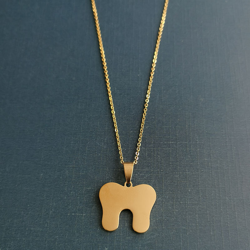 Gold Pendant + O Chain