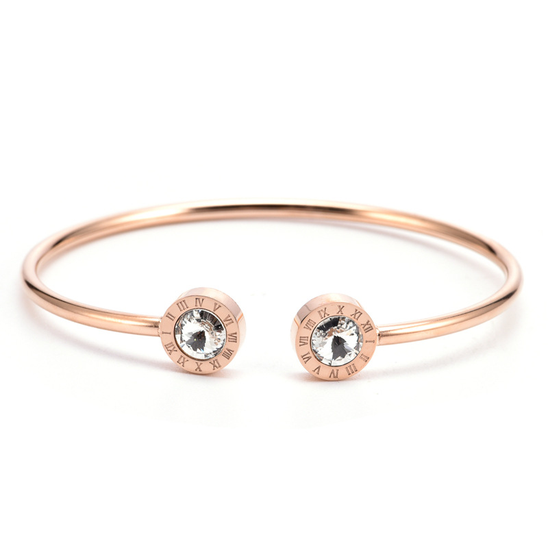 White zircon - Rose gold