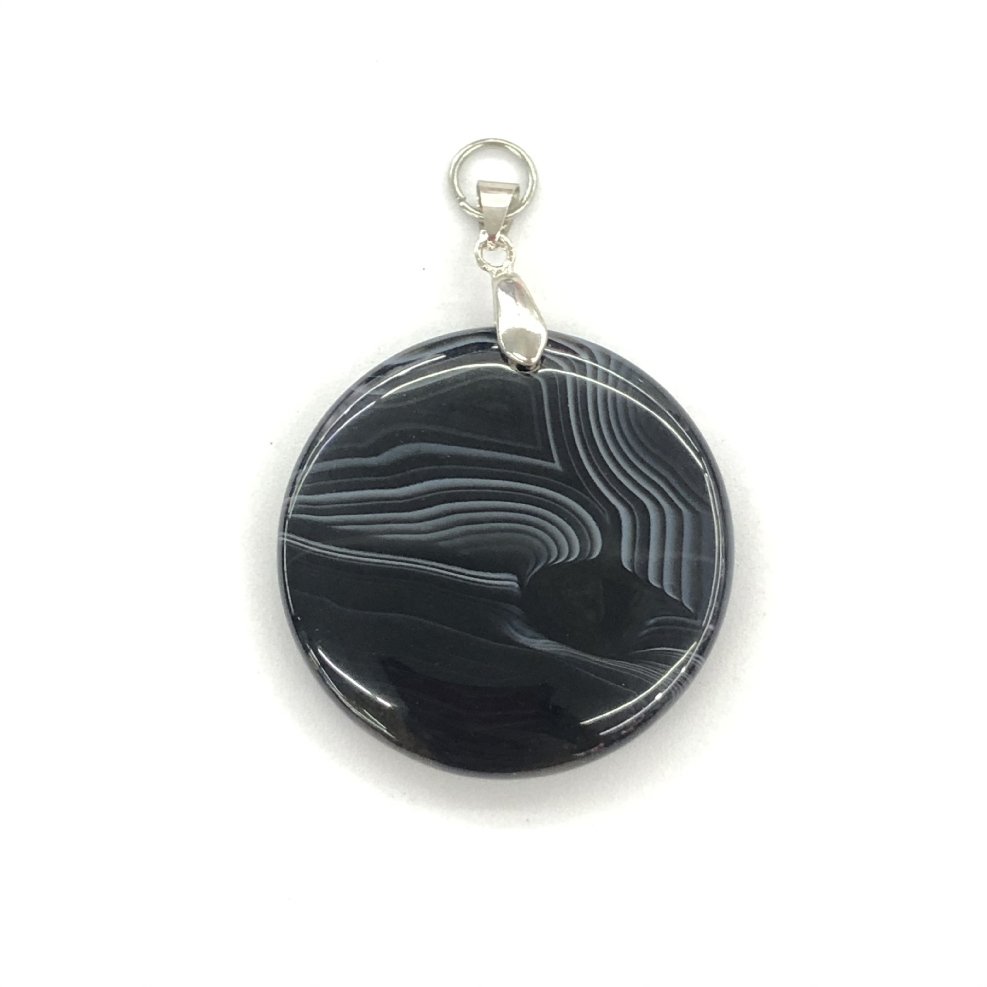 5:black striped agate