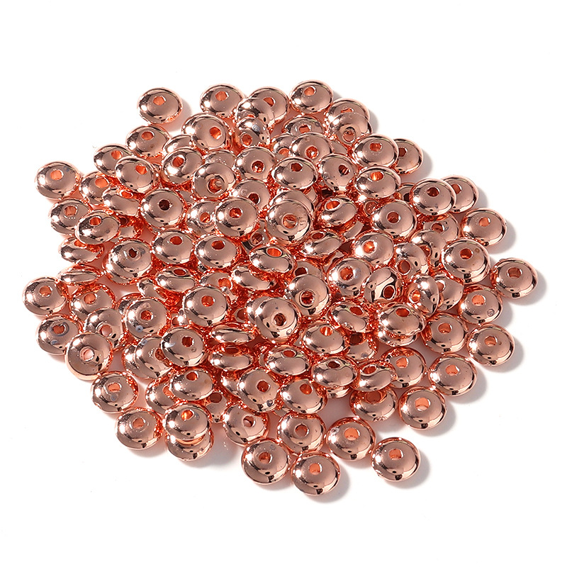 Wheel Beads - Rose Gold 8mm