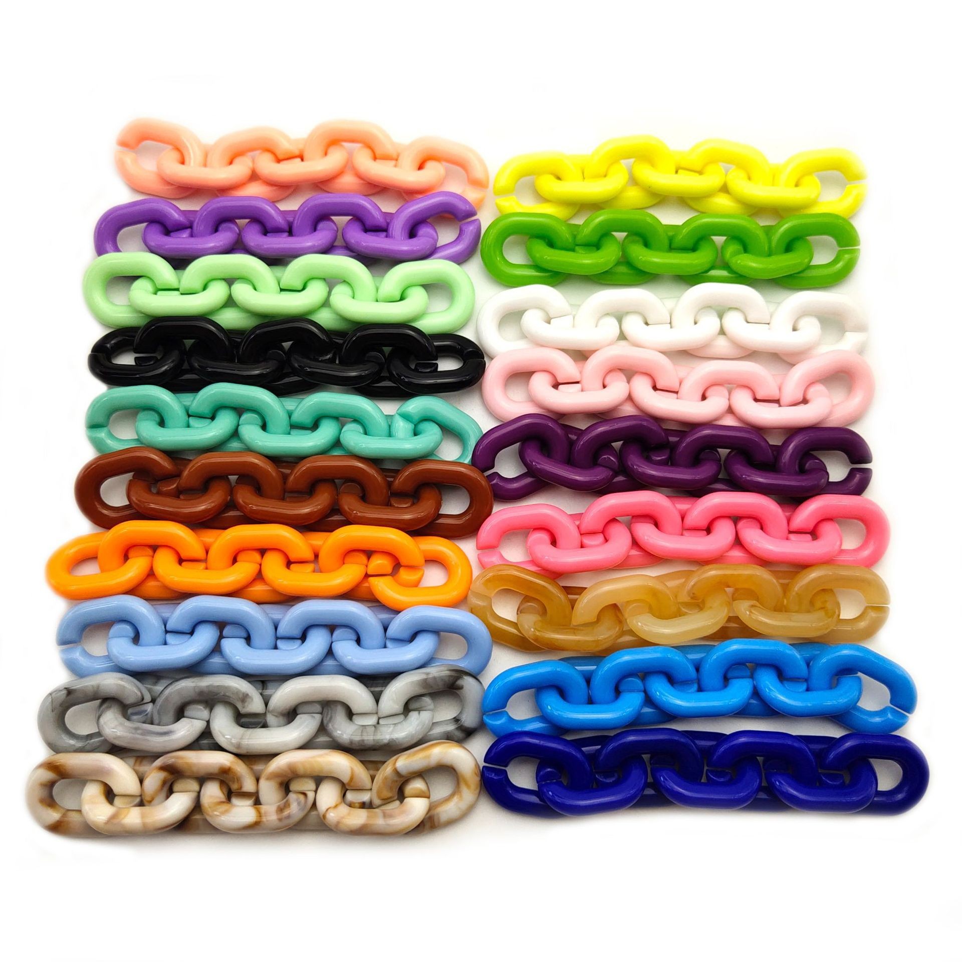 Mixed Colors (Single Color) 18*24mm (390 pieces)