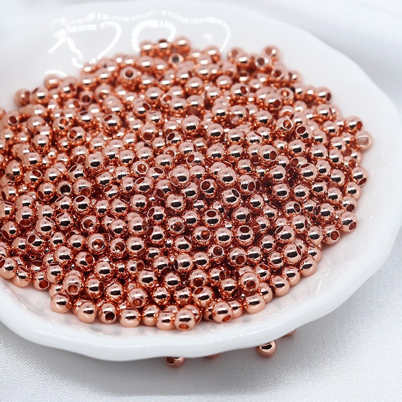 deep rose gold 3mm 100pcs/pack