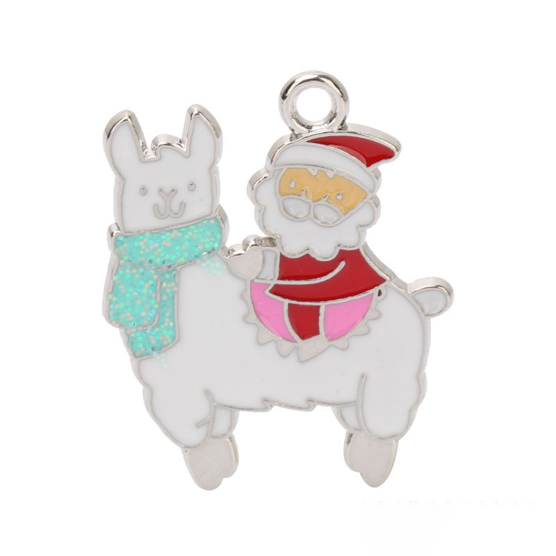 Steel Color 21mm27mm Alpaca Santa Claus