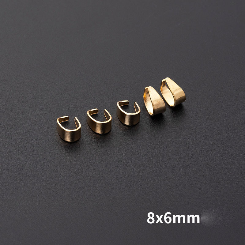 8*6mm gold plated