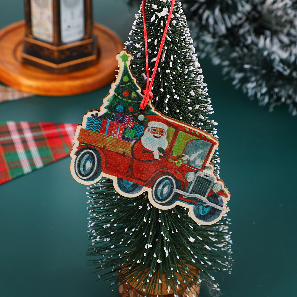 8:Right Turn Auto Christmas Tree, 9.5x8x0.3cm