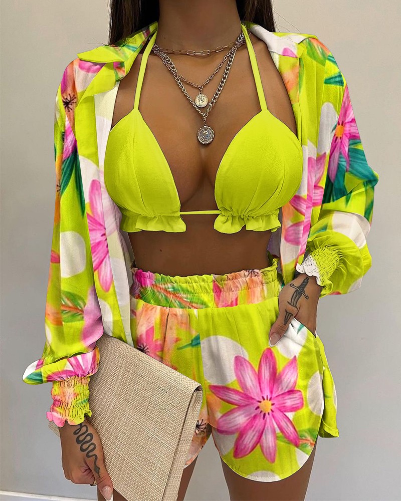 lime green print