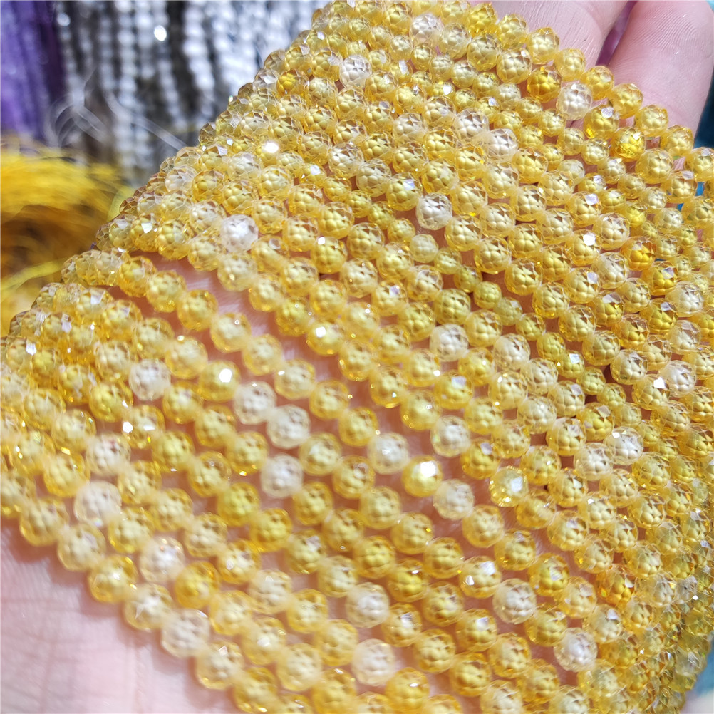 4mm yellow zircon