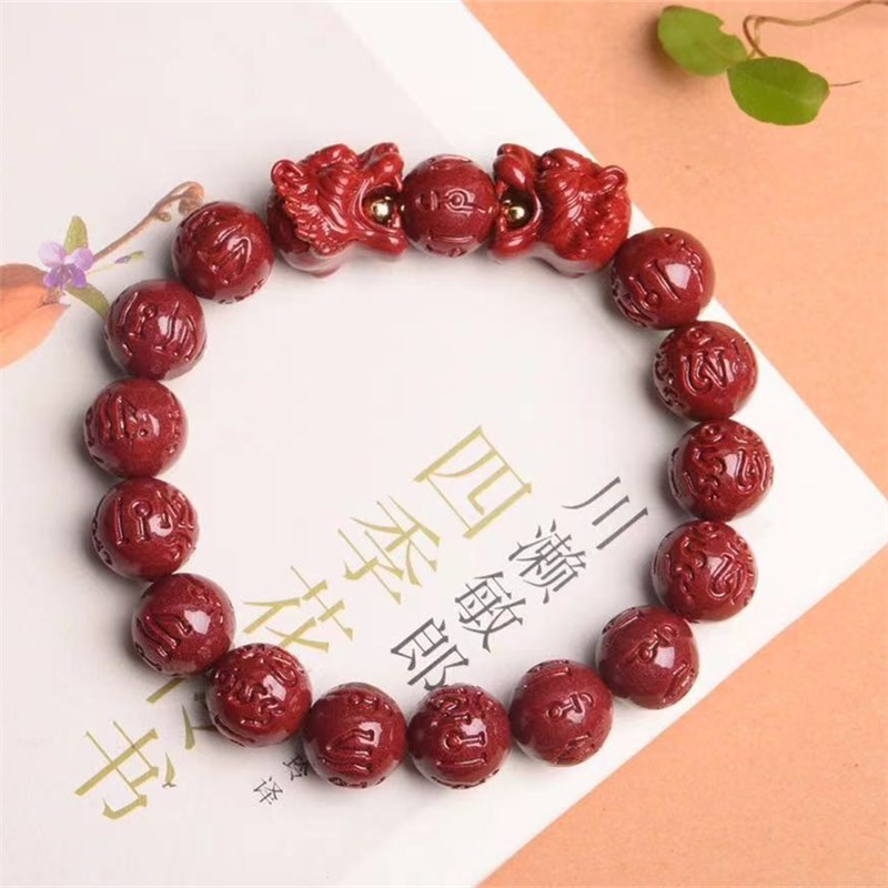 4:12mm six-figure tiger head bracelet