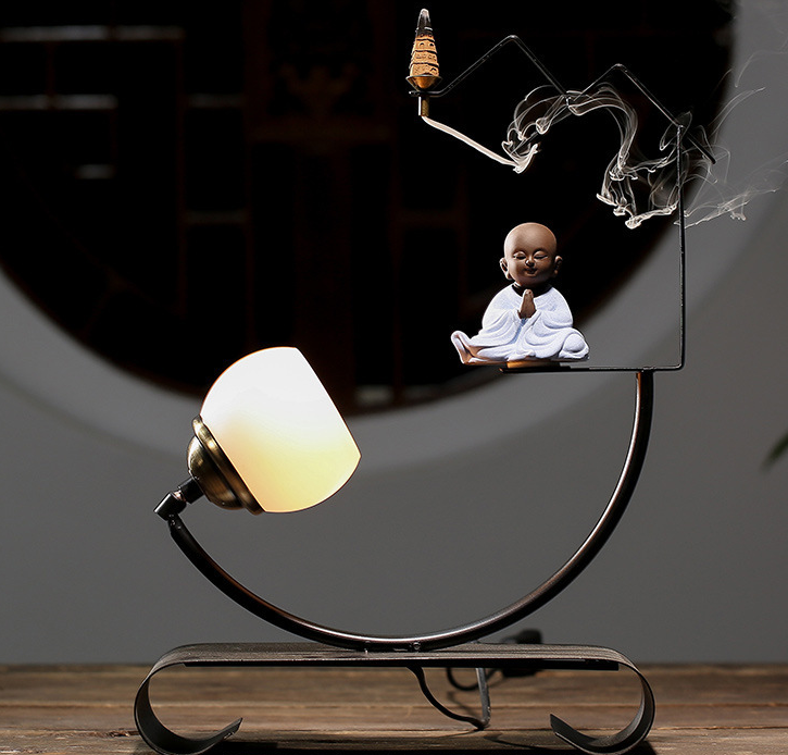 6:Small Night Light B [Blessing Monk] 31.5*12*41cm