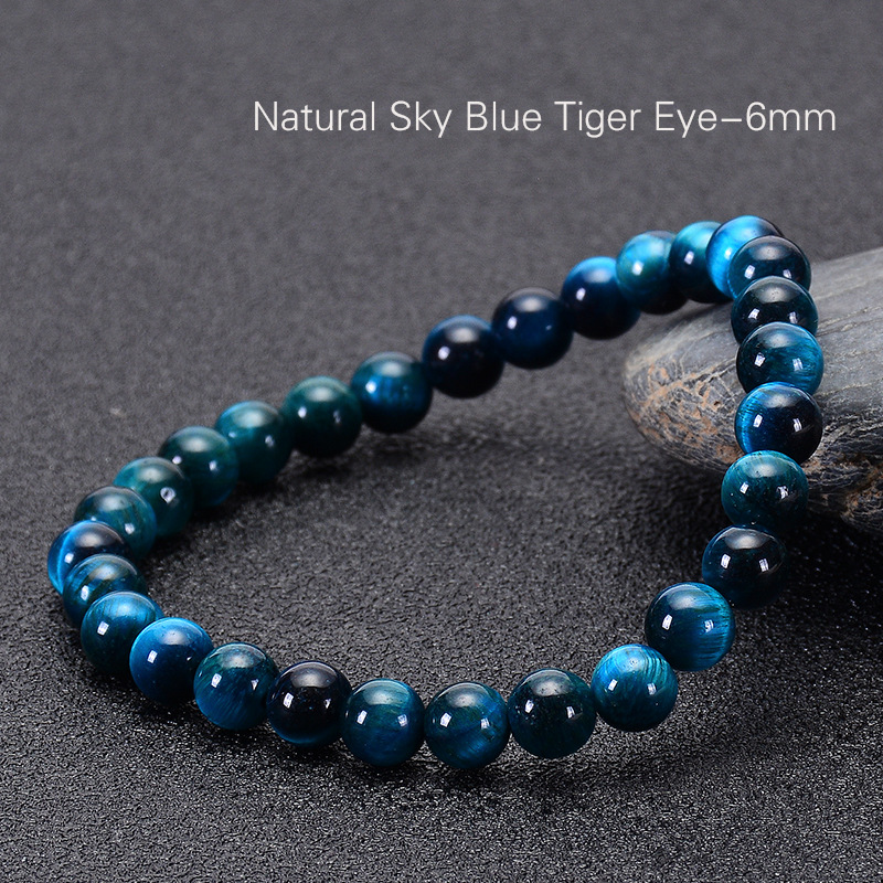 6MM-Blue Tiger Eye Bracelet