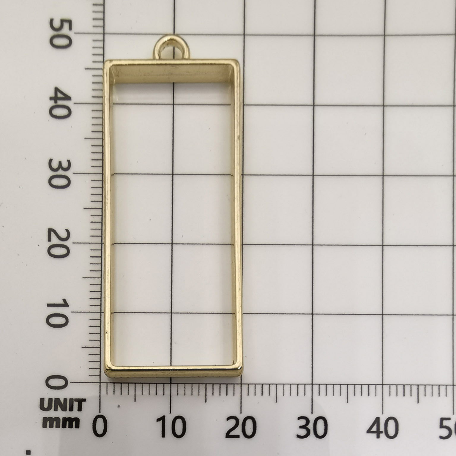 4:Kc Gold Large Rectangle 20x45mm