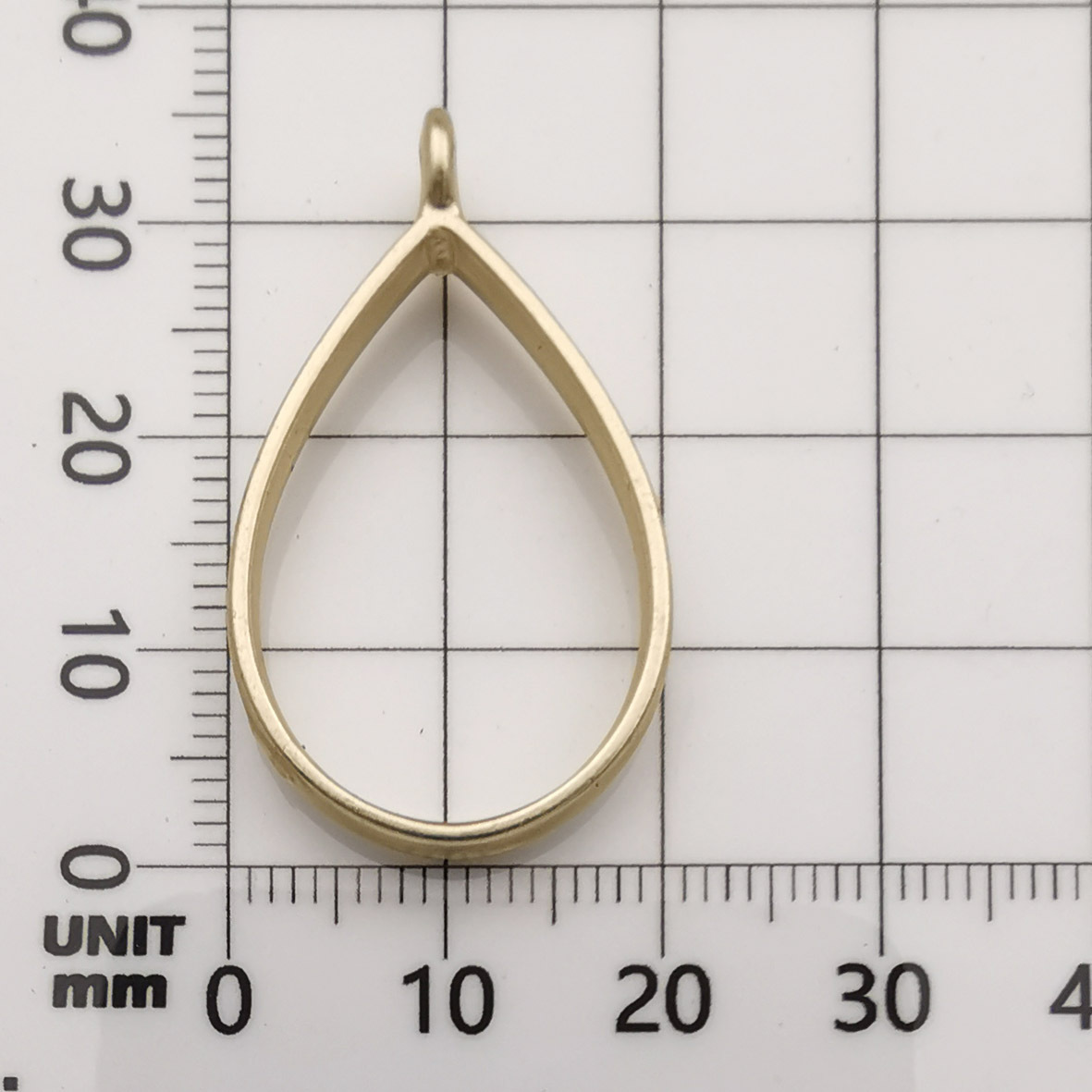 Kc Gold Water Drop 20x33mm